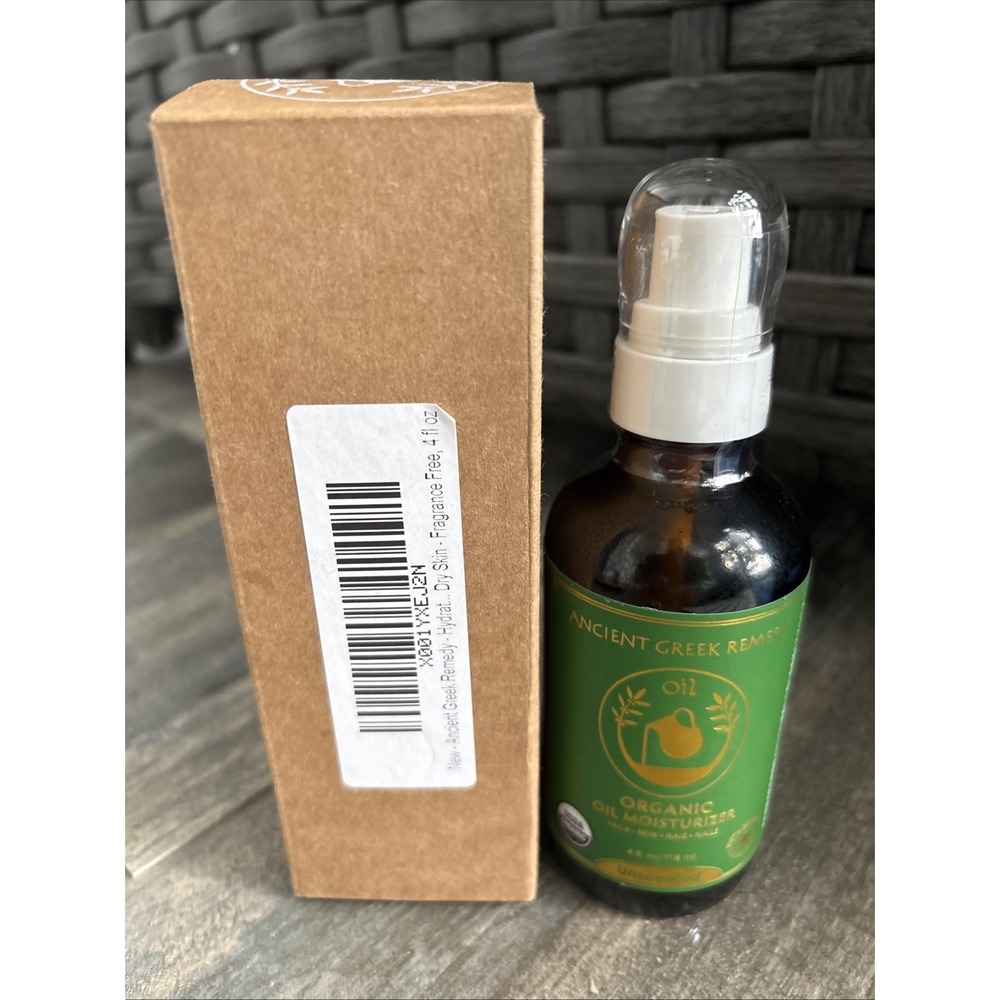Ancient Greek Remedy Organic Oil Moisturizer 4Oz Unscented Sealed Face Hair Skin